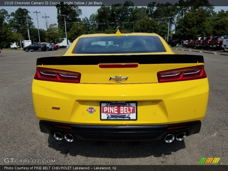 Bright Yellow / Jet Black 2018 Chevrolet Camaro SS Coupe