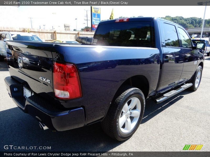 True Blue Pearl / Black/Diesel Gray 2016 Ram 1500 Tradesman Crew Cab 4x4