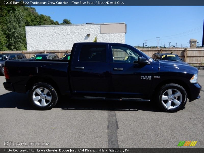 True Blue Pearl / Black/Diesel Gray 2016 Ram 1500 Tradesman Crew Cab 4x4
