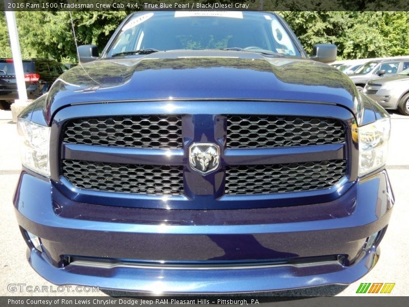 True Blue Pearl / Black/Diesel Gray 2016 Ram 1500 Tradesman Crew Cab 4x4