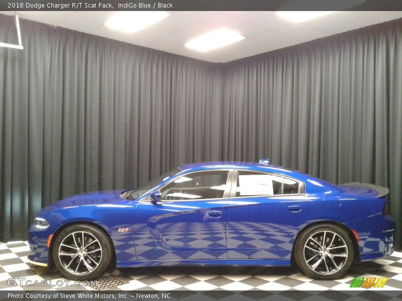 IndiGo Blue / Black 2018 Dodge Charger R/T Scat Pack