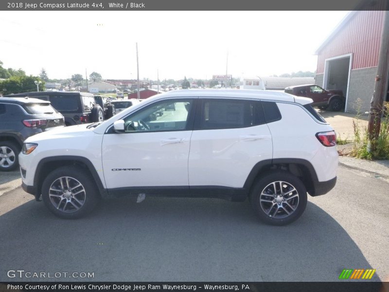 White / Black 2018 Jeep Compass Latitude 4x4