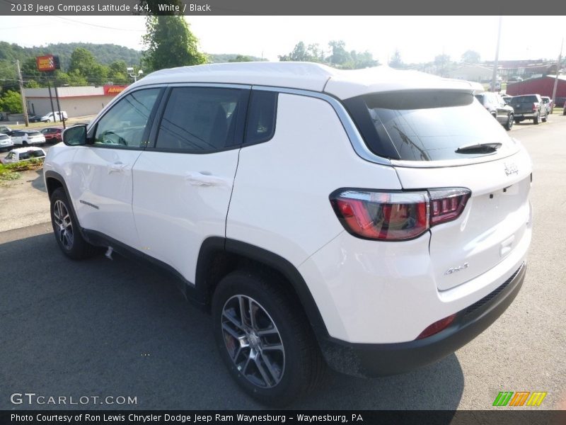 White / Black 2018 Jeep Compass Latitude 4x4