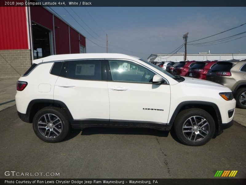 White / Black 2018 Jeep Compass Latitude 4x4