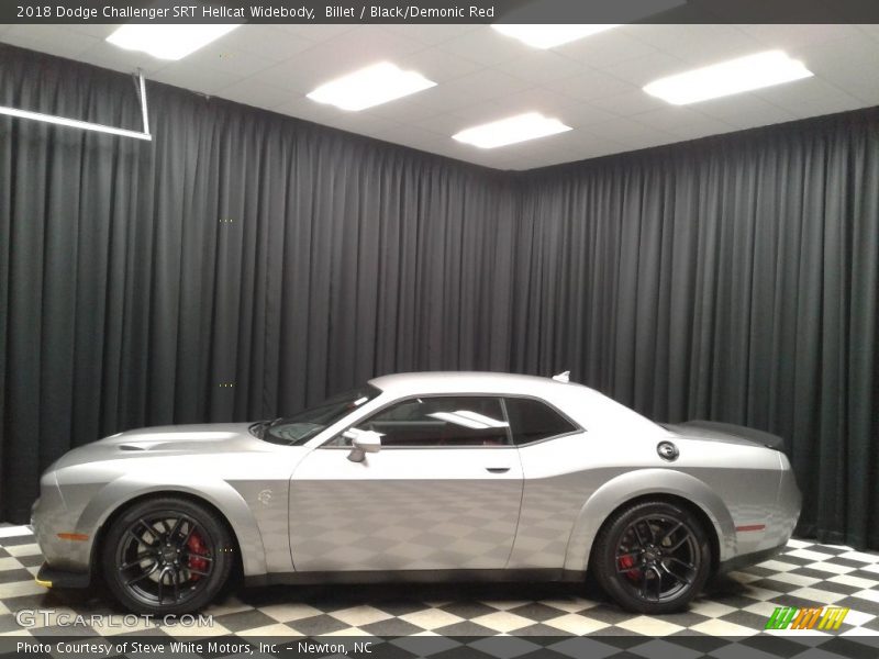 Billet / Black/Demonic Red 2018 Dodge Challenger SRT Hellcat Widebody