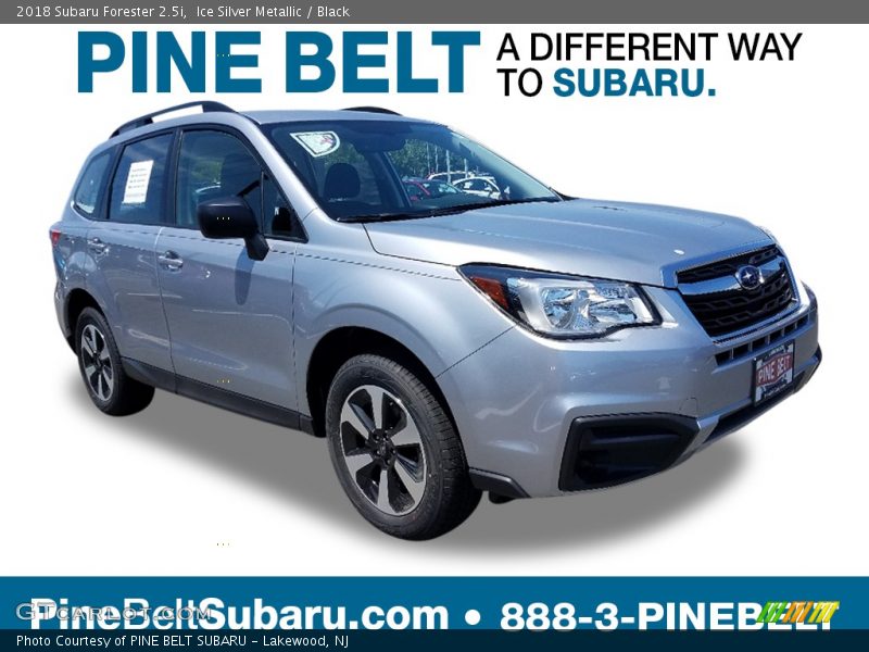 Ice Silver Metallic / Black 2018 Subaru Forester 2.5i
