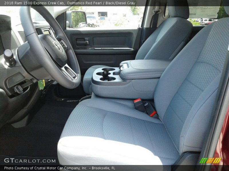 Delmonico Red Pearl / Black/Diesel Gray 2018 Ram 1500 Express Crew Cab