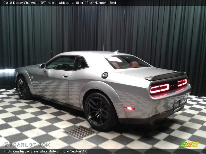 Billet / Black/Demonic Red 2018 Dodge Challenger SRT Hellcat Widebody