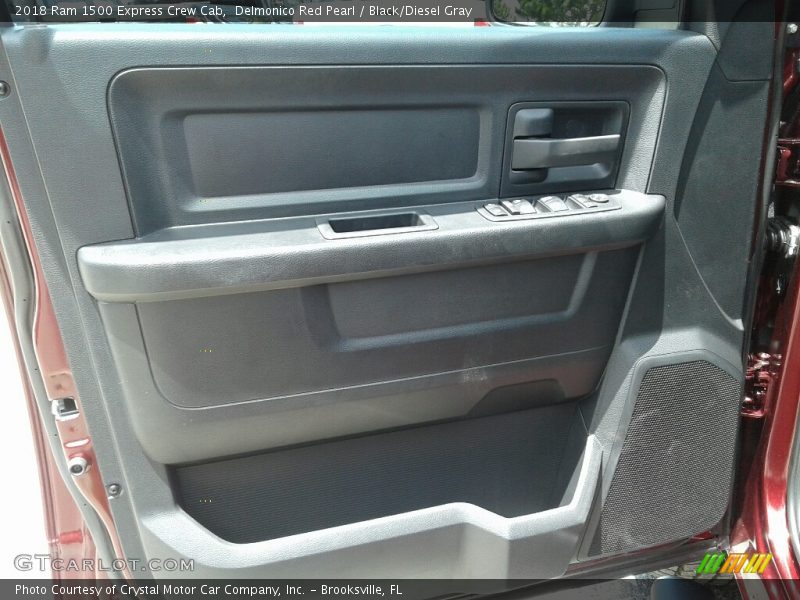 Delmonico Red Pearl / Black/Diesel Gray 2018 Ram 1500 Express Crew Cab