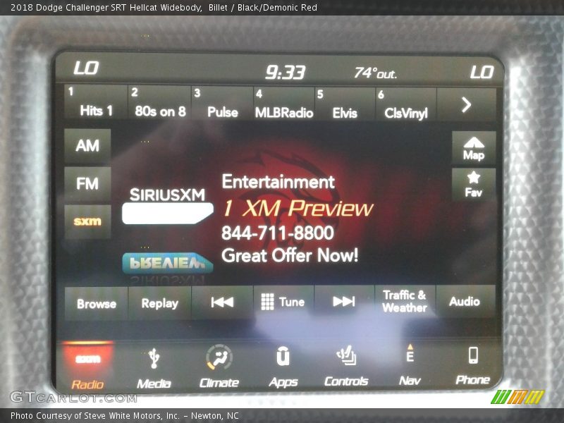 Billet / Black/Demonic Red 2018 Dodge Challenger SRT Hellcat Widebody