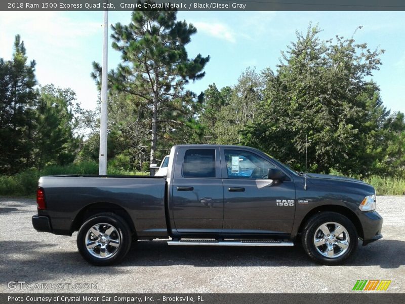 Granite Crystal Metallic / Black/Diesel Gray 2018 Ram 1500 Express Quad Cab