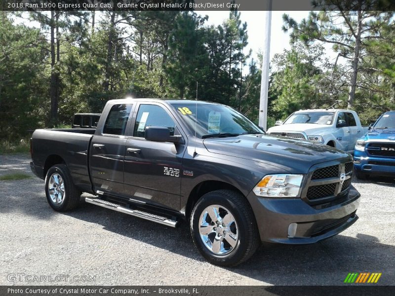 Granite Crystal Metallic / Black/Diesel Gray 2018 Ram 1500 Express Quad Cab