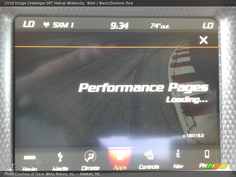 Billet / Black/Demonic Red 2018 Dodge Challenger SRT Hellcat Widebody