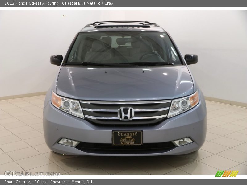 Celestial Blue Metallic / Gray 2013 Honda Odyssey Touring