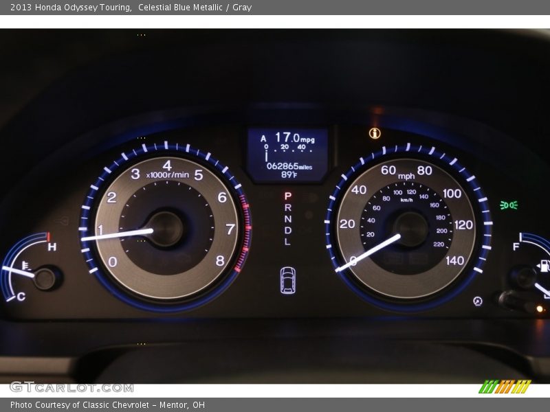 Celestial Blue Metallic / Gray 2013 Honda Odyssey Touring