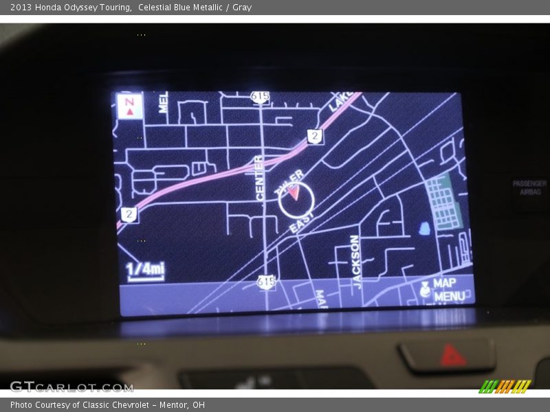 Celestial Blue Metallic / Gray 2013 Honda Odyssey Touring