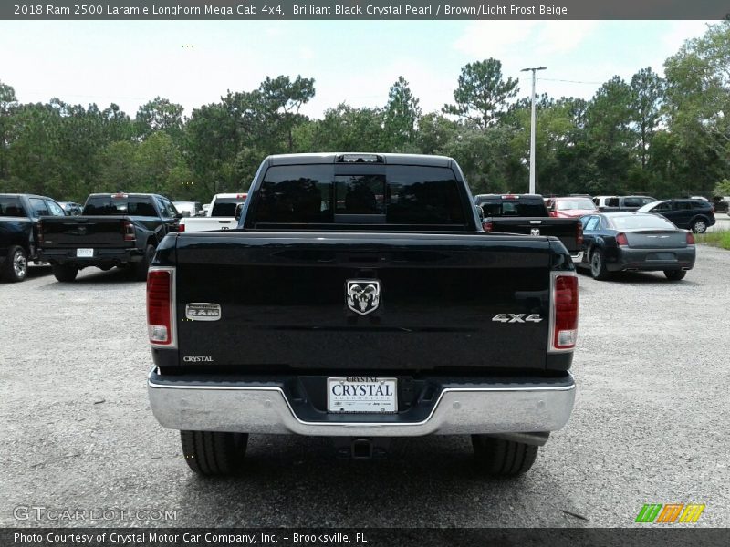 Brilliant Black Crystal Pearl / Brown/Light Frost Beige 2018 Ram 2500 Laramie Longhorn Mega Cab 4x4