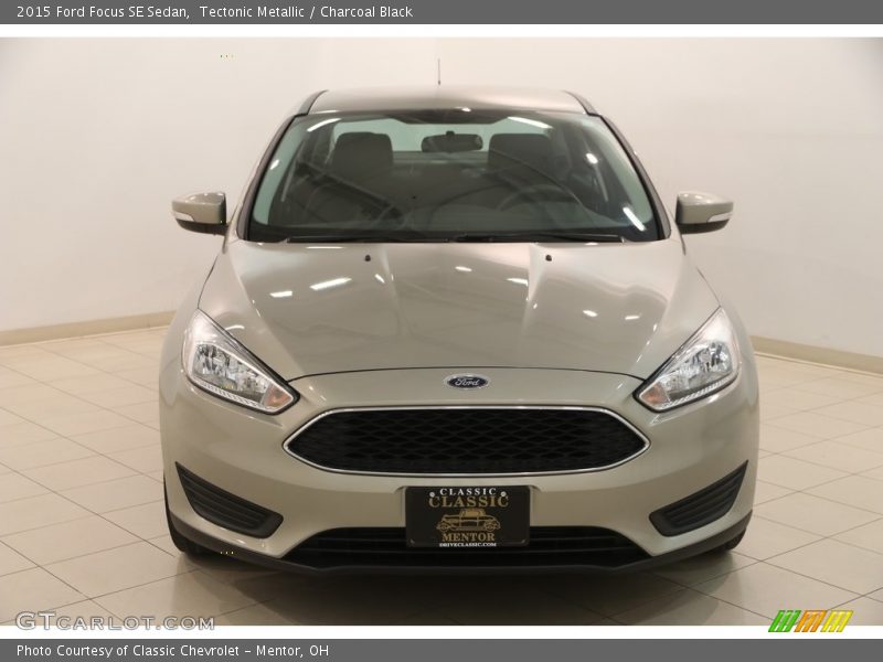 Tectonic Metallic / Charcoal Black 2015 Ford Focus SE Sedan