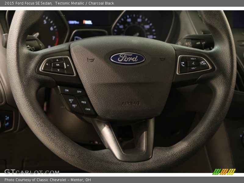 Tectonic Metallic / Charcoal Black 2015 Ford Focus SE Sedan