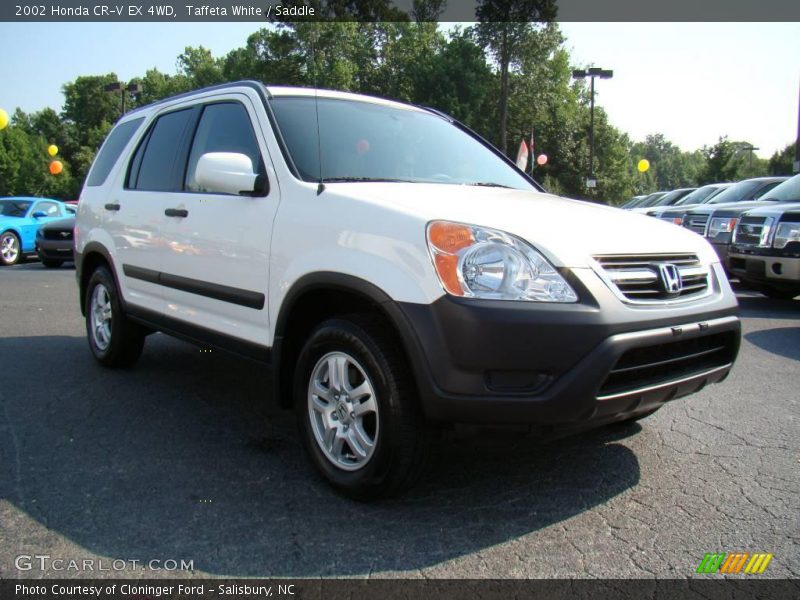 Taffeta White / Saddle 2002 Honda CR-V EX 4WD