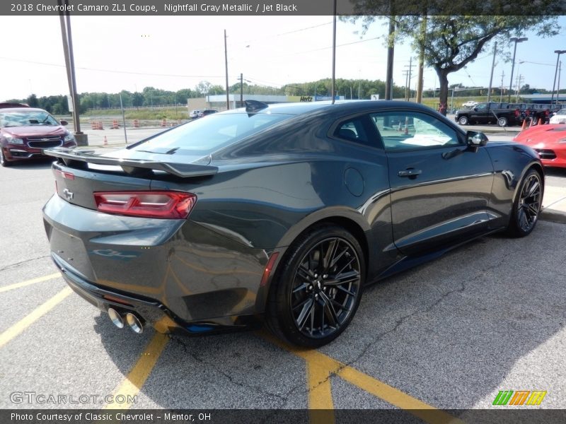 Nightfall Gray Metallic / Jet Black 2018 Chevrolet Camaro ZL1 Coupe