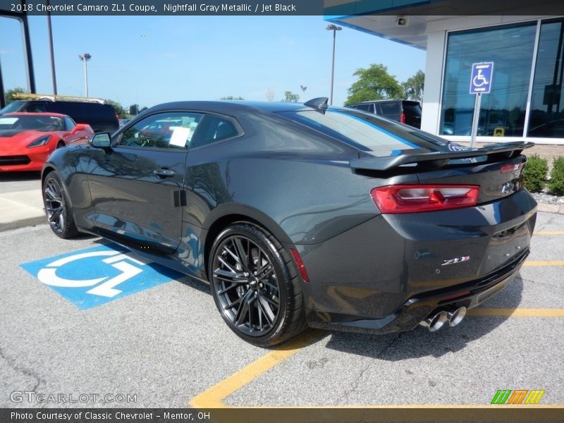 Nightfall Gray Metallic / Jet Black 2018 Chevrolet Camaro ZL1 Coupe