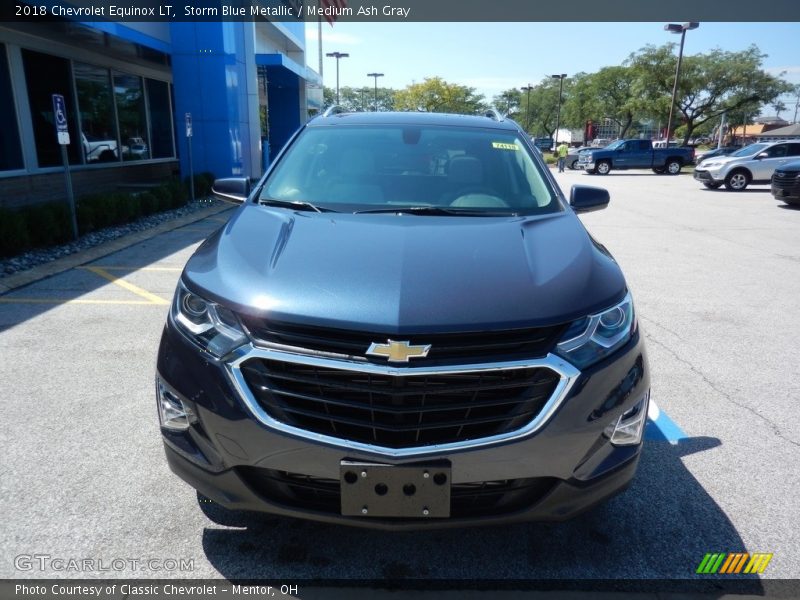 Storm Blue Metallic / Medium Ash Gray 2018 Chevrolet Equinox LT