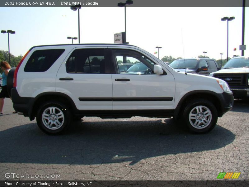 Taffeta White / Saddle 2002 Honda CR-V EX 4WD