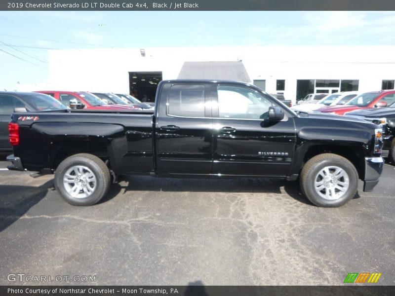 Black / Jet Black 2019 Chevrolet Silverado LD LT Double Cab 4x4