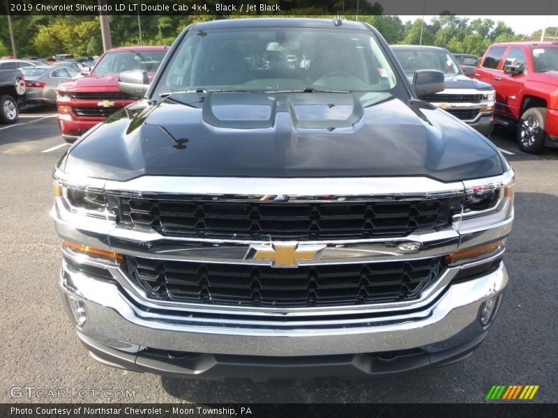 Black / Jet Black 2019 Chevrolet Silverado LD LT Double Cab 4x4