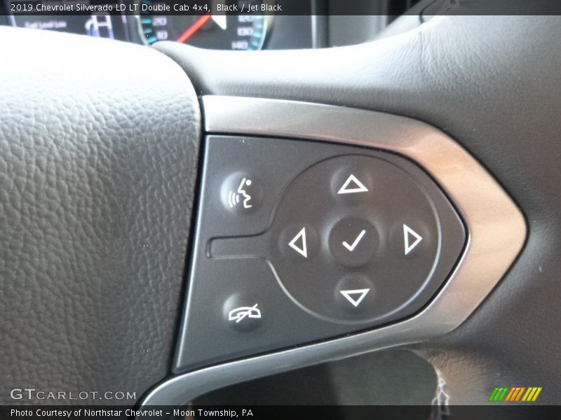 Black / Jet Black 2019 Chevrolet Silverado LD LT Double Cab 4x4