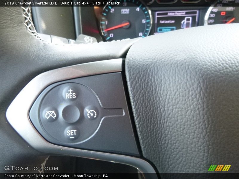 Black / Jet Black 2019 Chevrolet Silverado LD LT Double Cab 4x4