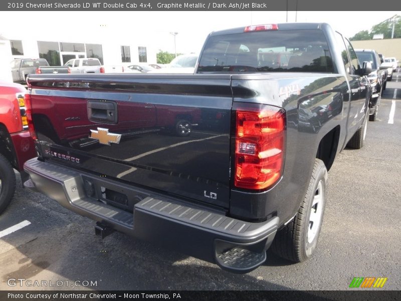 Graphite Metallic / Dark Ash/Jet Black 2019 Chevrolet Silverado LD WT Double Cab 4x4