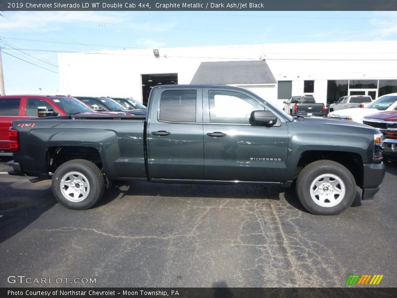 Graphite Metallic / Dark Ash/Jet Black 2019 Chevrolet Silverado LD WT Double Cab 4x4