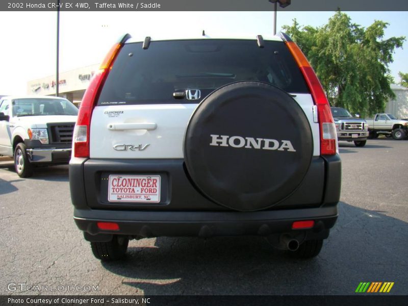 Taffeta White / Saddle 2002 Honda CR-V EX 4WD