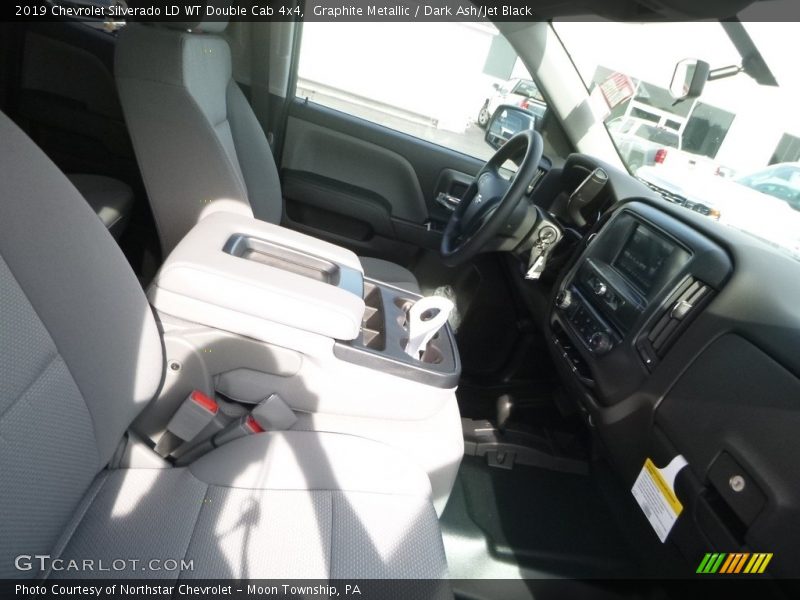 Graphite Metallic / Dark Ash/Jet Black 2019 Chevrolet Silverado LD WT Double Cab 4x4