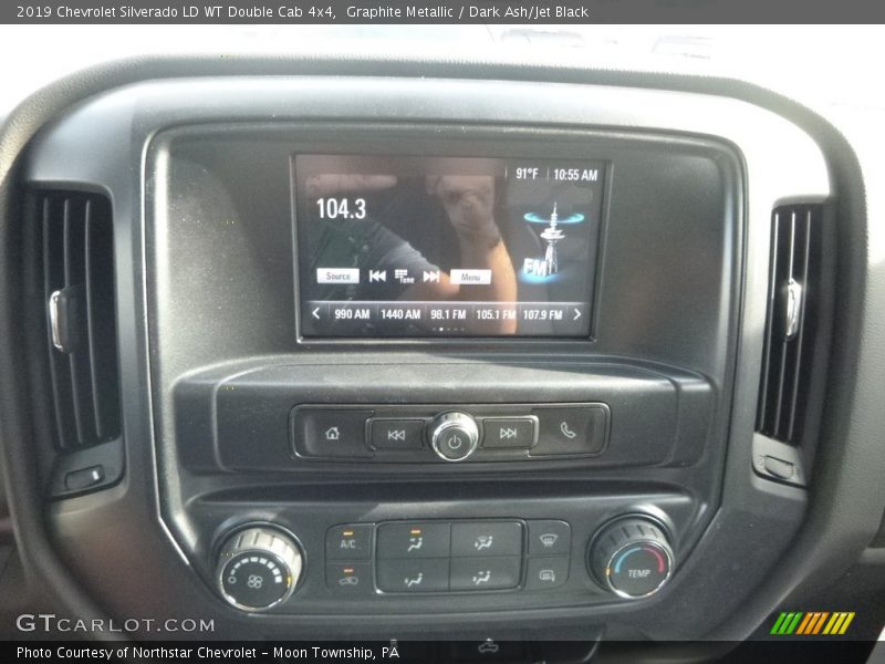 Graphite Metallic / Dark Ash/Jet Black 2019 Chevrolet Silverado LD WT Double Cab 4x4