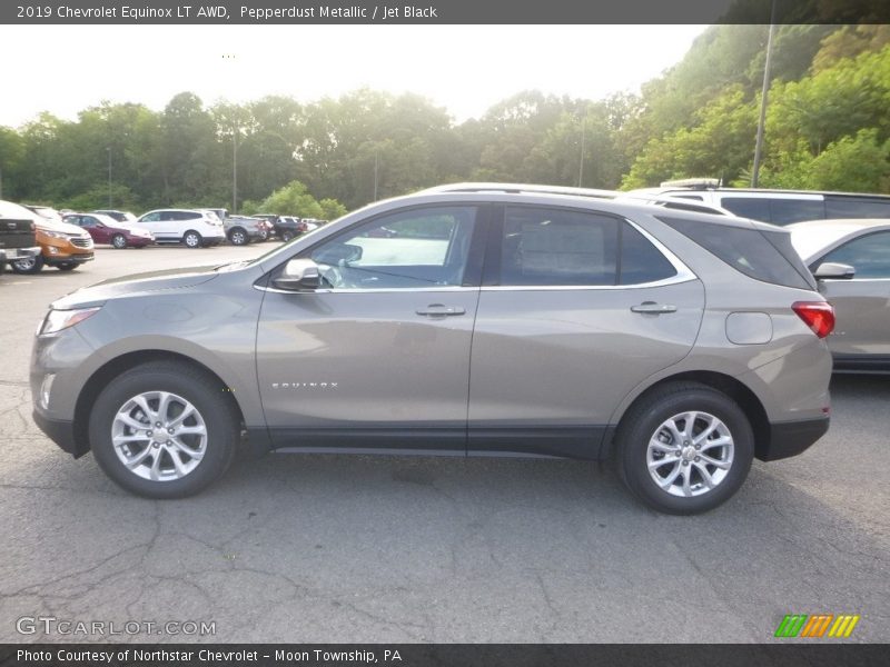 Pepperdust Metallic / Jet Black 2019 Chevrolet Equinox LT AWD