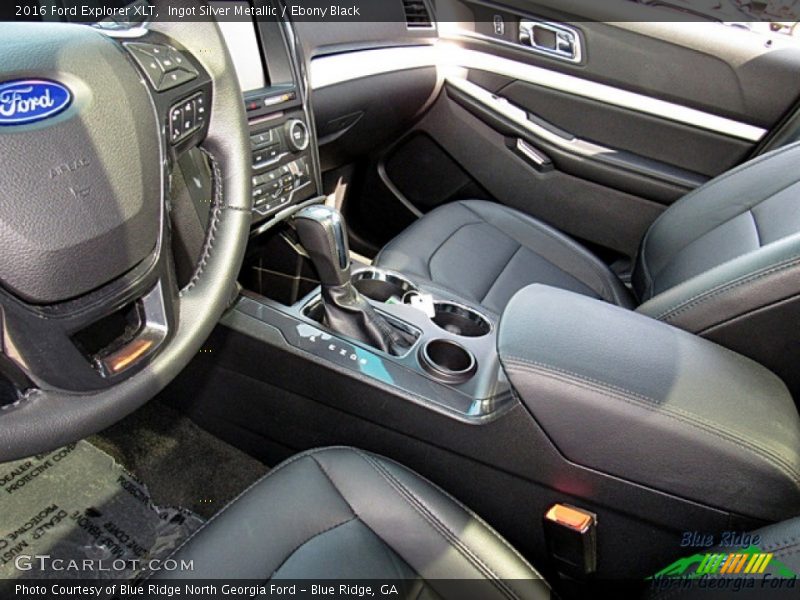 Ingot Silver Metallic / Ebony Black 2016 Ford Explorer XLT