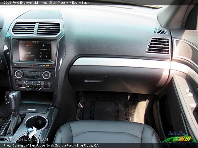 Ingot Silver Metallic / Ebony Black 2016 Ford Explorer XLT