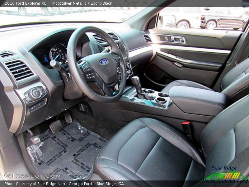 Ingot Silver Metallic / Ebony Black 2016 Ford Explorer XLT