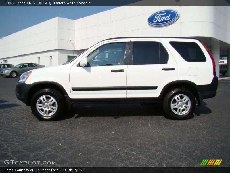 Taffeta White / Saddle 2002 Honda CR-V EX 4WD