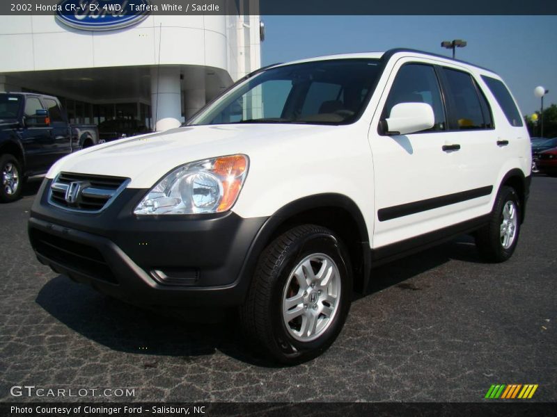 Taffeta White / Saddle 2002 Honda CR-V EX 4WD