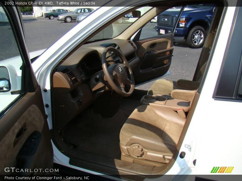 Taffeta White / Saddle 2002 Honda CR-V EX 4WD
