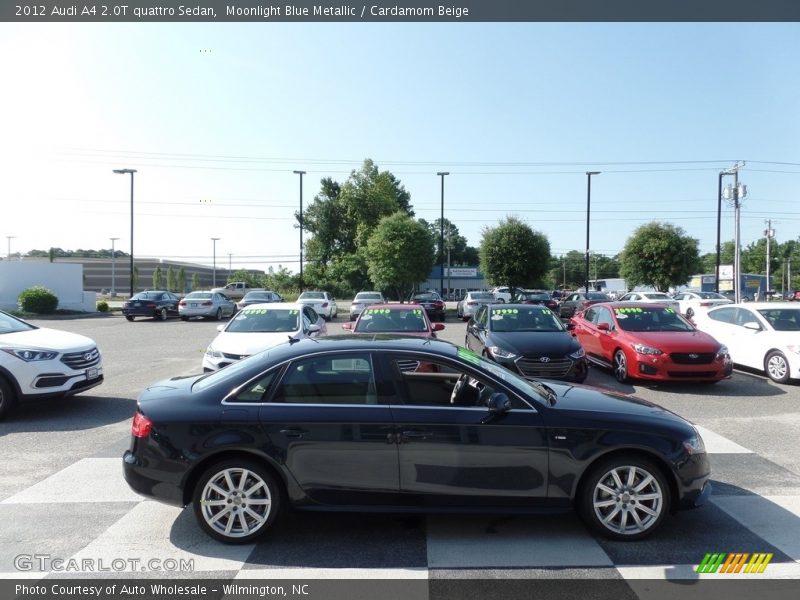 Moonlight Blue Metallic / Cardamom Beige 2012 Audi A4 2.0T quattro Sedan