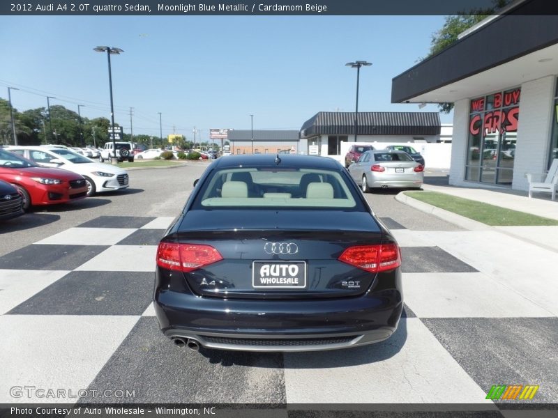 Moonlight Blue Metallic / Cardamom Beige 2012 Audi A4 2.0T quattro Sedan