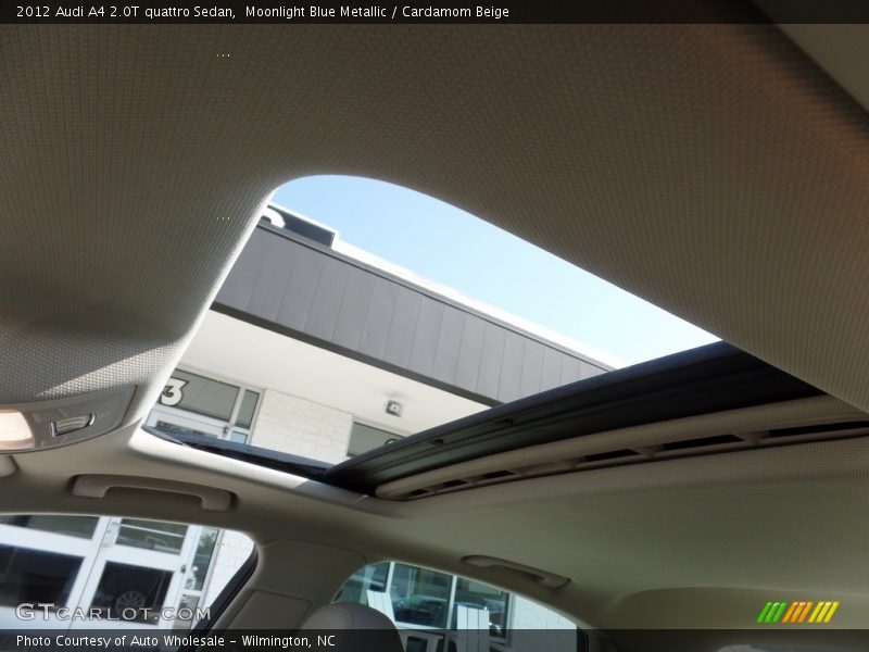 Moonlight Blue Metallic / Cardamom Beige 2012 Audi A4 2.0T quattro Sedan