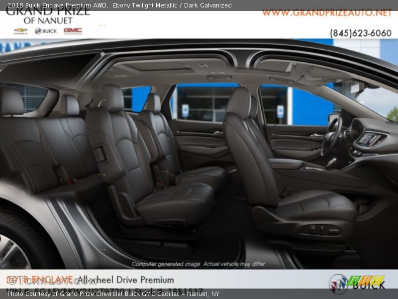 Ebony Twilight Metallic / Dark Galvanized 2018 Buick Enclave Premium AWD