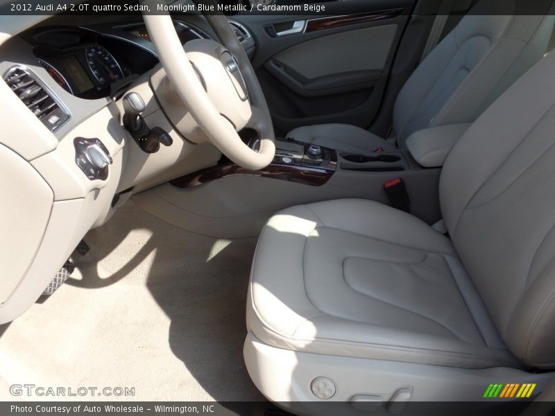 Moonlight Blue Metallic / Cardamom Beige 2012 Audi A4 2.0T quattro Sedan