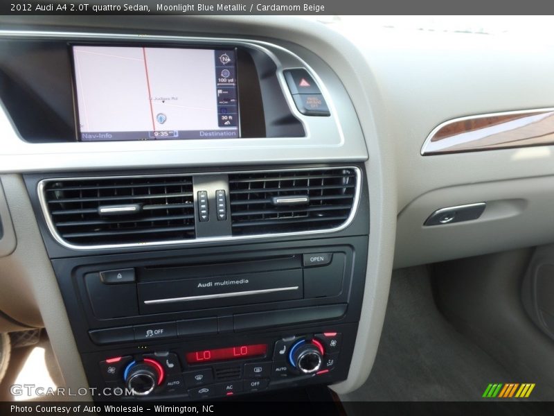 Moonlight Blue Metallic / Cardamom Beige 2012 Audi A4 2.0T quattro Sedan